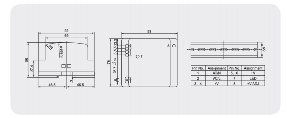 DR-30 mechanical dimension drawing